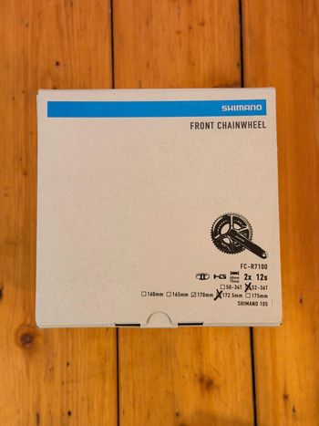 Shimano, 105 Kurbel 172,5mm 52-36 FC-R7100