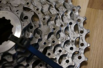 Used Shimano XT 9-speed Cassette 11/32 CS-M770 bike — image 4 of 6