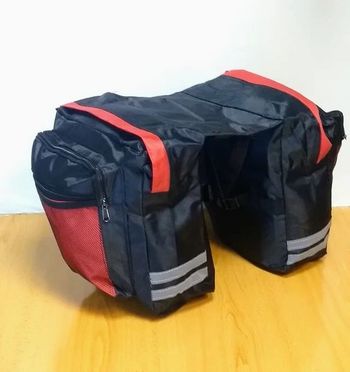 BP Bikes, 30L Black/Red Bike Bags