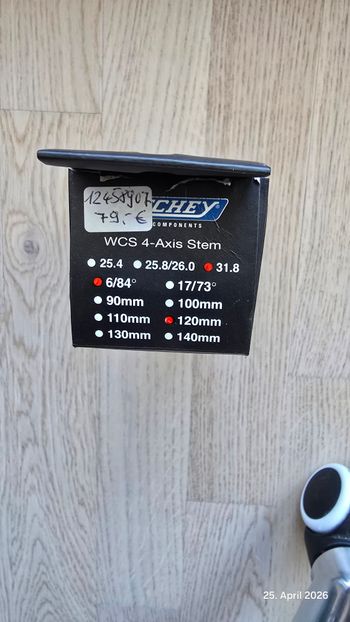 Used Ritchey WCE 4-Axis Stem 120mm 31.8mm 6/84° bike — image 3 of 3