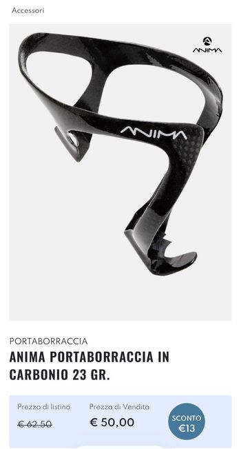 Used Animal Porta Borraccia Carbonio Anima bike — image 7 of 7