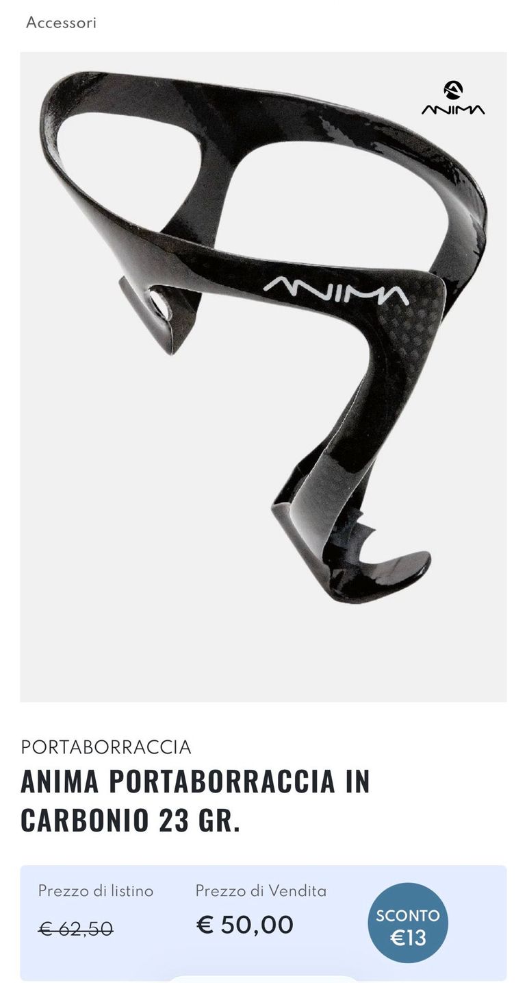 Used Animal Porta Borraccia Carbonio Anima bike — image 7 of 7