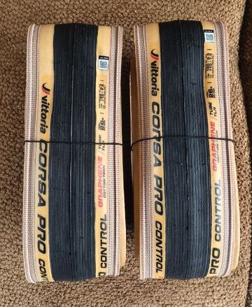 Used Vittoria Corsa Pro Control 26mm Tyres & Tubes