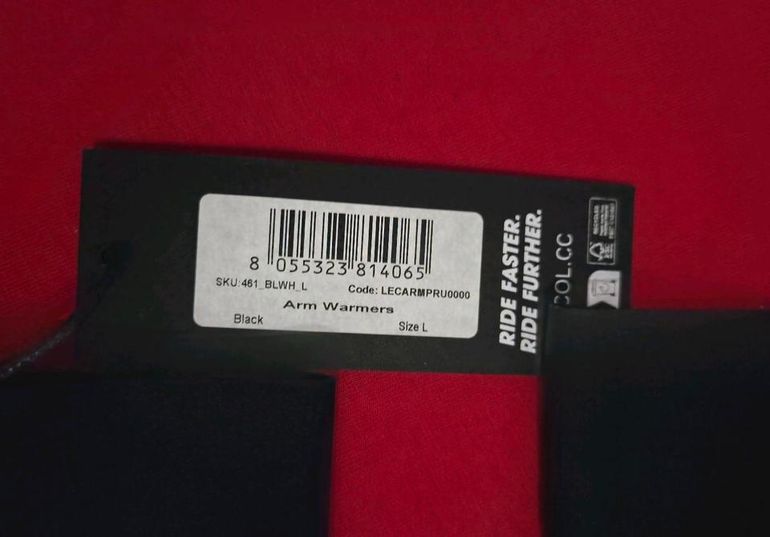 Used Le Col Armlinge Schwarz Größe L bike — image 2 of 2