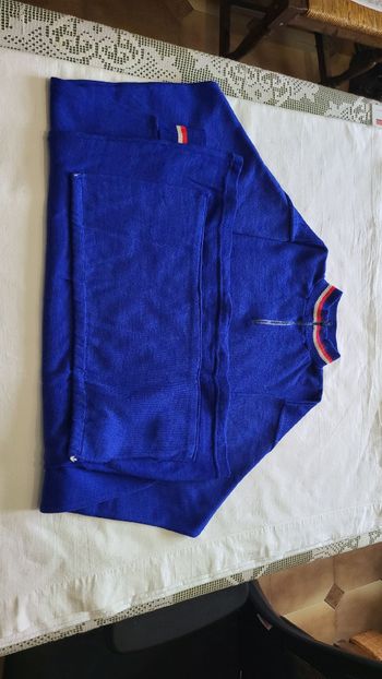 Used vintage maillot cycliste manche longue 1980 bike
