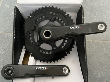 Brugt Sram RED Crankset 11-speed compact GXP zwart Drivetrain & Pedals