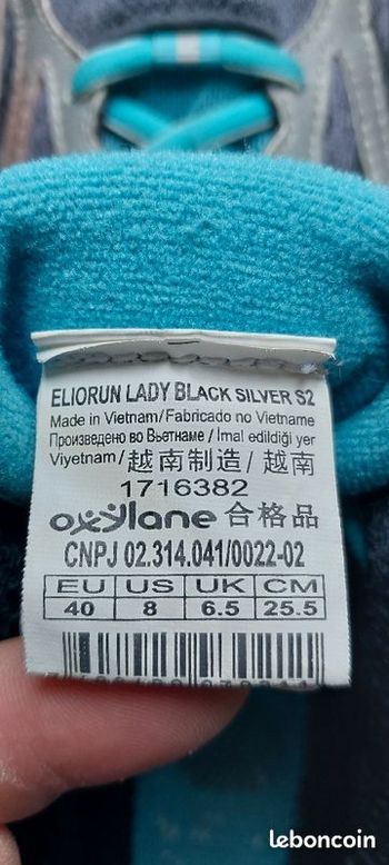 Used Decathlon Eliorun lady black silver S2 bike — image 3 of 3