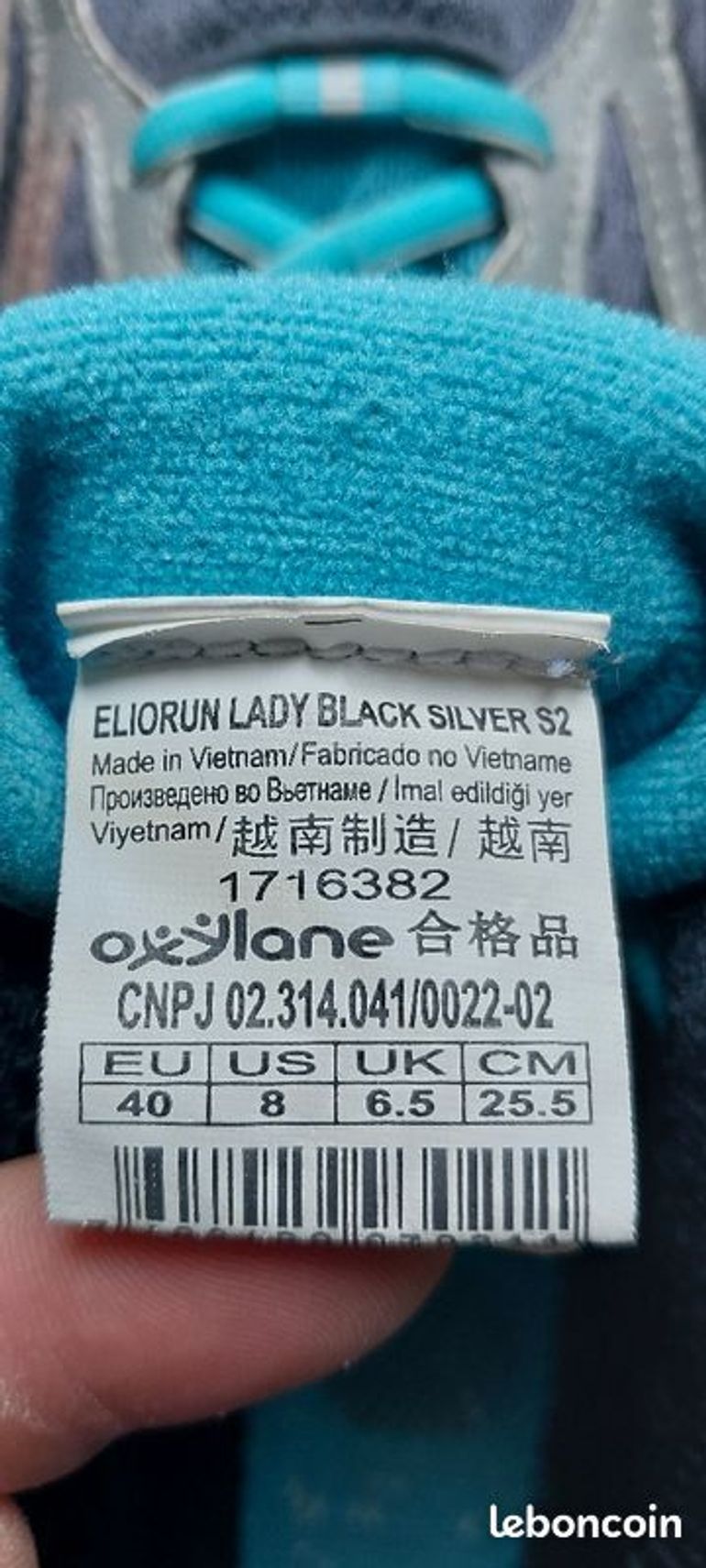 Used Decathlon Eliorun lady black silver S2 bike — image 3 of 3