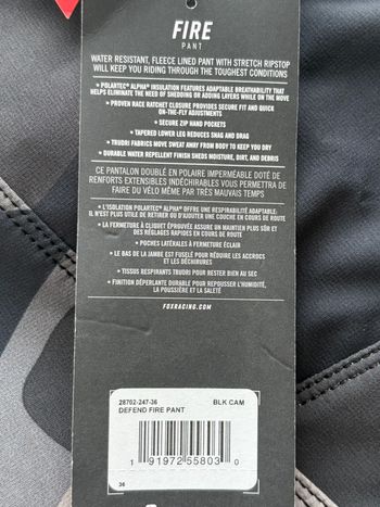 Used Fox Defend Fire Polartec Pants bike — image 15 of 15