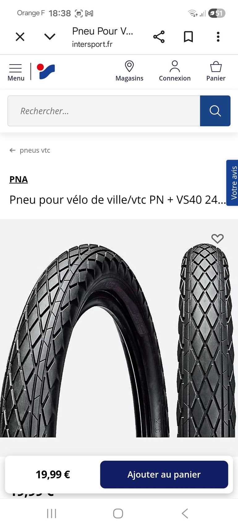 Used PNA 24 pouces Tires 2025 bike — image 2 of 3