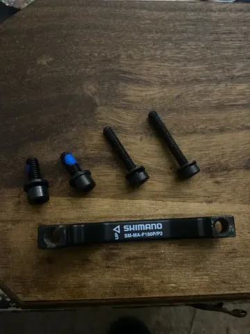 Used Shimano Postmount 180mm Adapter Drivetrain & Pedals