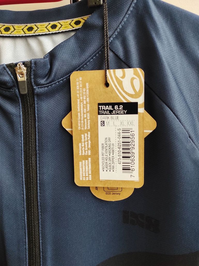 Used Ixs Trail 6.2 Short Sleeves Cycle Jersey Size S Dark Blue bike — image 5 of 18