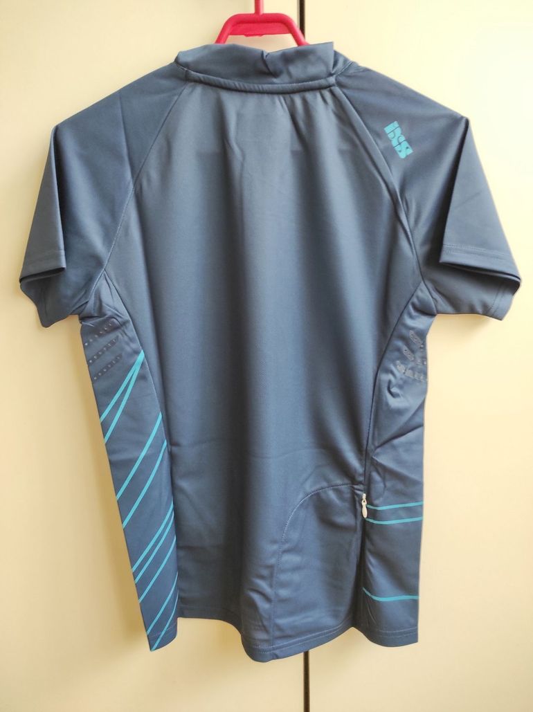 Used Ixs Trail 6.2 Women Short Sleeves Cycle Jersey Size 38 Petrol bike — image 5 of 16