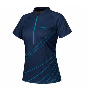 Ixs Trail 6.2 Women Short Sleeves Cycle Jersey Size 38 Petrol Cycling Clothing usato
