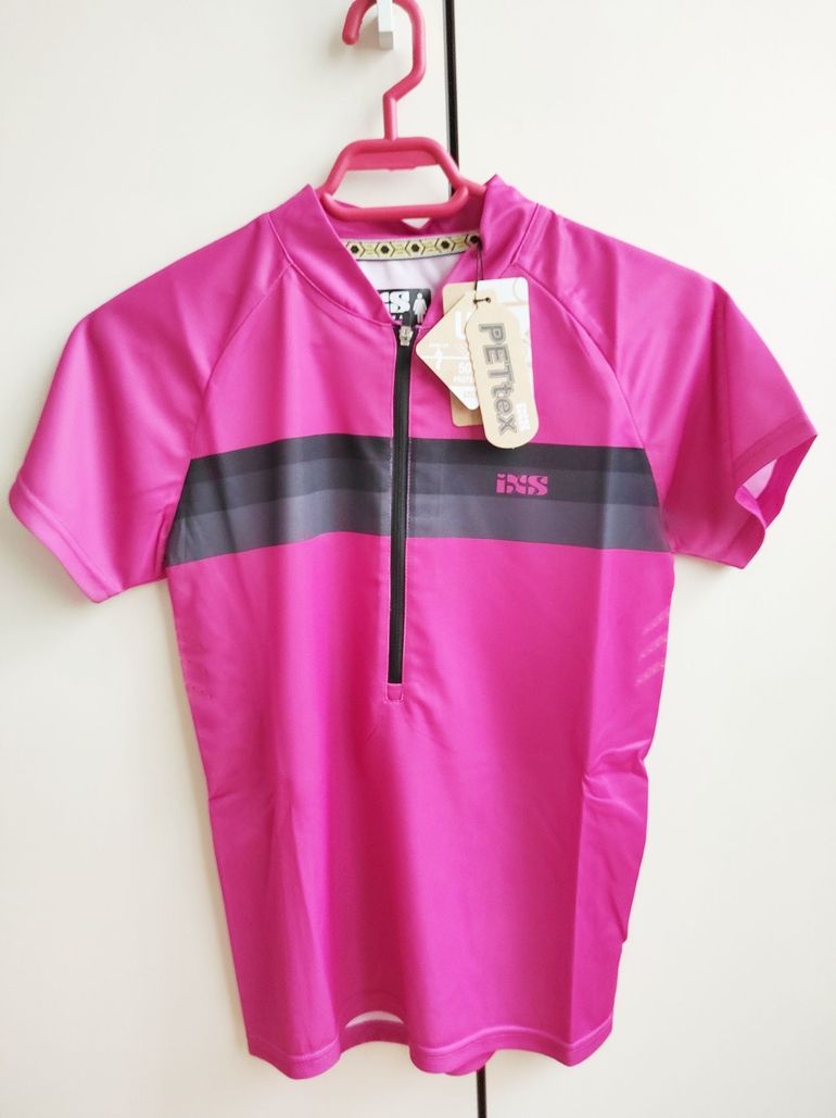 Used Ixs Trail 6.1 Women Short Sleeves Cycle Jersey Size 36 Pink bike — image 2 of 16