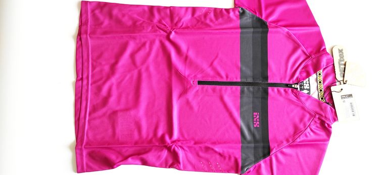 Used Ixs Trail 6.1 Women Short Sleeves Cycle Jersey Size 38 Pink bike — image 10 of 16