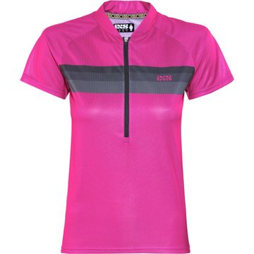 Ixs Trail 6.1 Women Short Sleeves Cycle Jersey Size 38 Pink Cycling Clothing usato