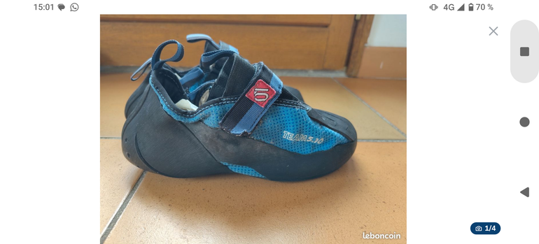 Used Five Ten Team Climbing Shoes bike — image 4 of 4