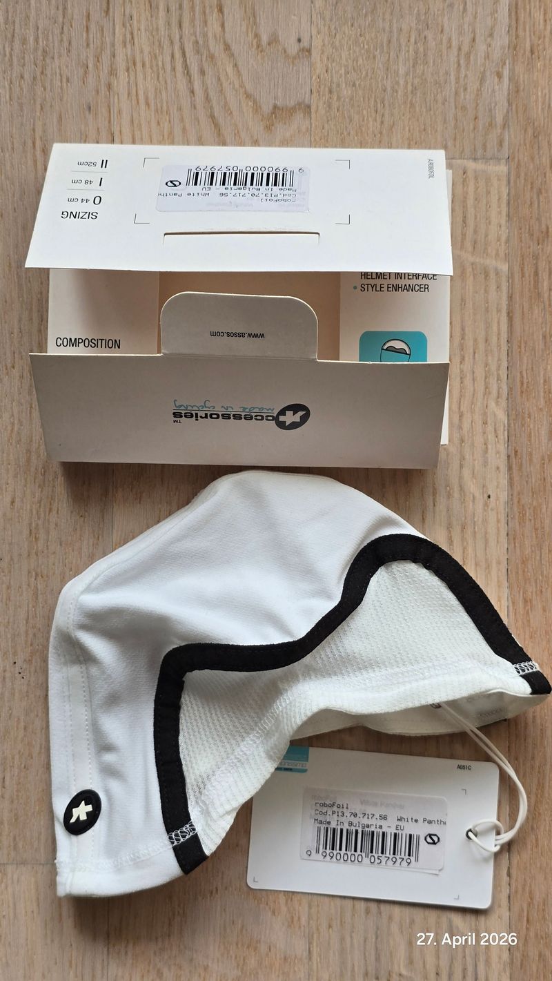 Gebrauchtes Assos RoboFoil Mütze Größe klein 44cm Cycling Clothing