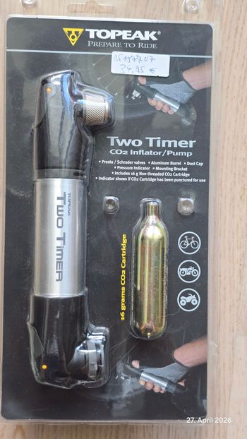 Topeak, Two Timer CO2-Inflator & Minipumpe