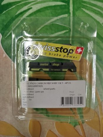 Used Swissstop Carbon rim shim bike