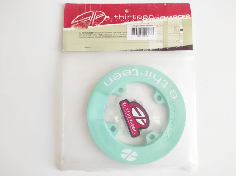 Used E*Thirteen Supercharger Bashguard 104BCD 40T Green bike — image 2 of 10