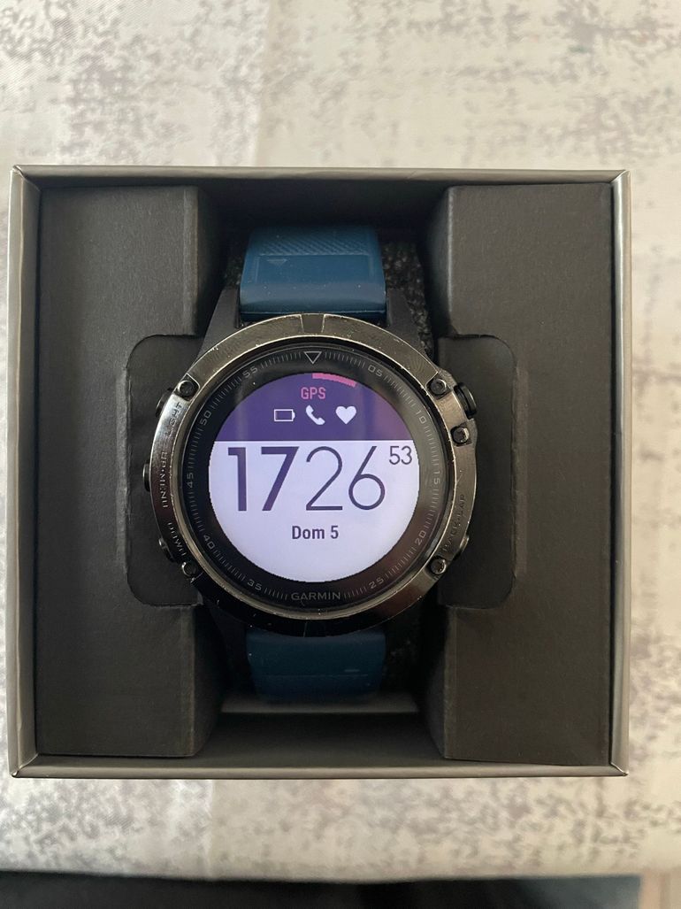 Used Garmin Fenix 5 Sapphire GPS Watch bike — image 4 of 6