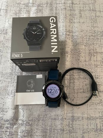 Used Garmin Fenix 5 Sapphire GPS Watch bike — image 1 of 6