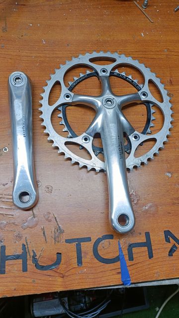 Shimano Ultegra 2x9 Octalink Crankset Drivetrain & Pedals usato