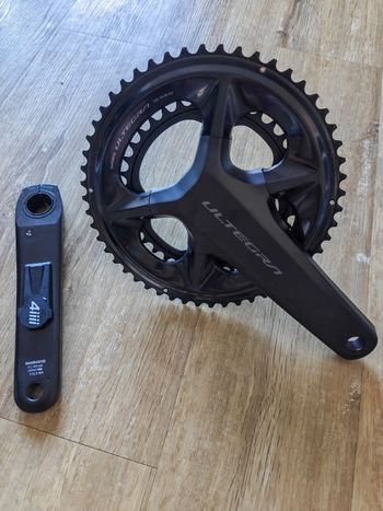Shimano, New Ultegra 12s Cranks 52/36 172.5 mm + 4iiii Power Meter