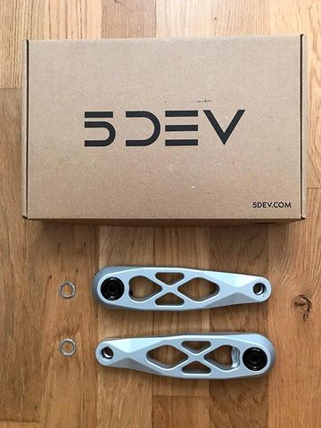 Tweedehands 5DEV DUB Matt Raw Silber 165mm 2026 bike — afbeelding 4 van 4