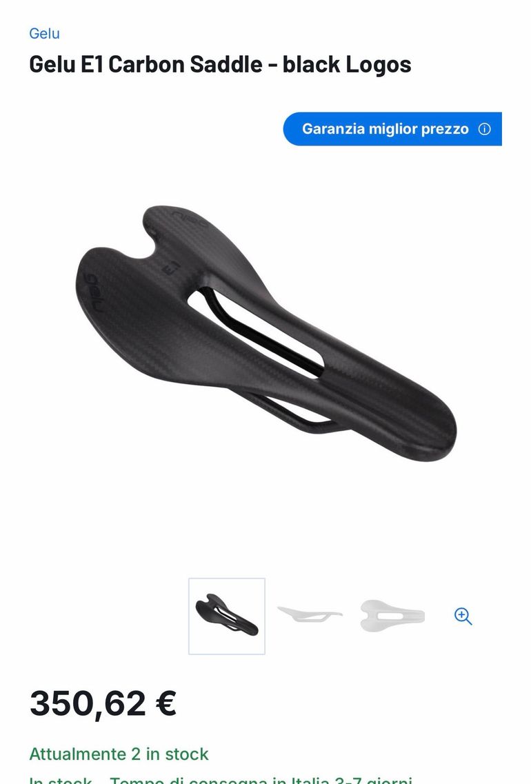 Used GELU E1 Carbon Saddle 2025 bike — image 7 of 7