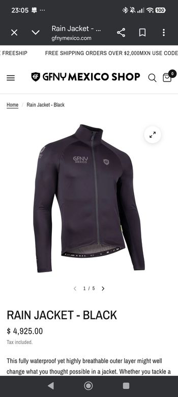 Used GF GFNY Mexico Jacket 2024 bike — image 11 of 12