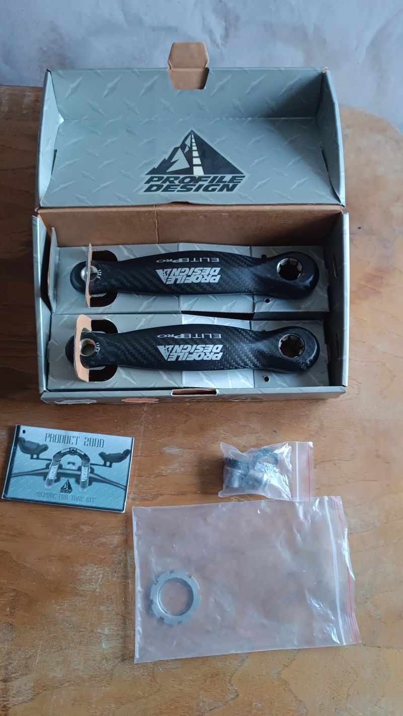 Used Profile Design Elite Pro Cranks + Spider Drivetrain & Pedals