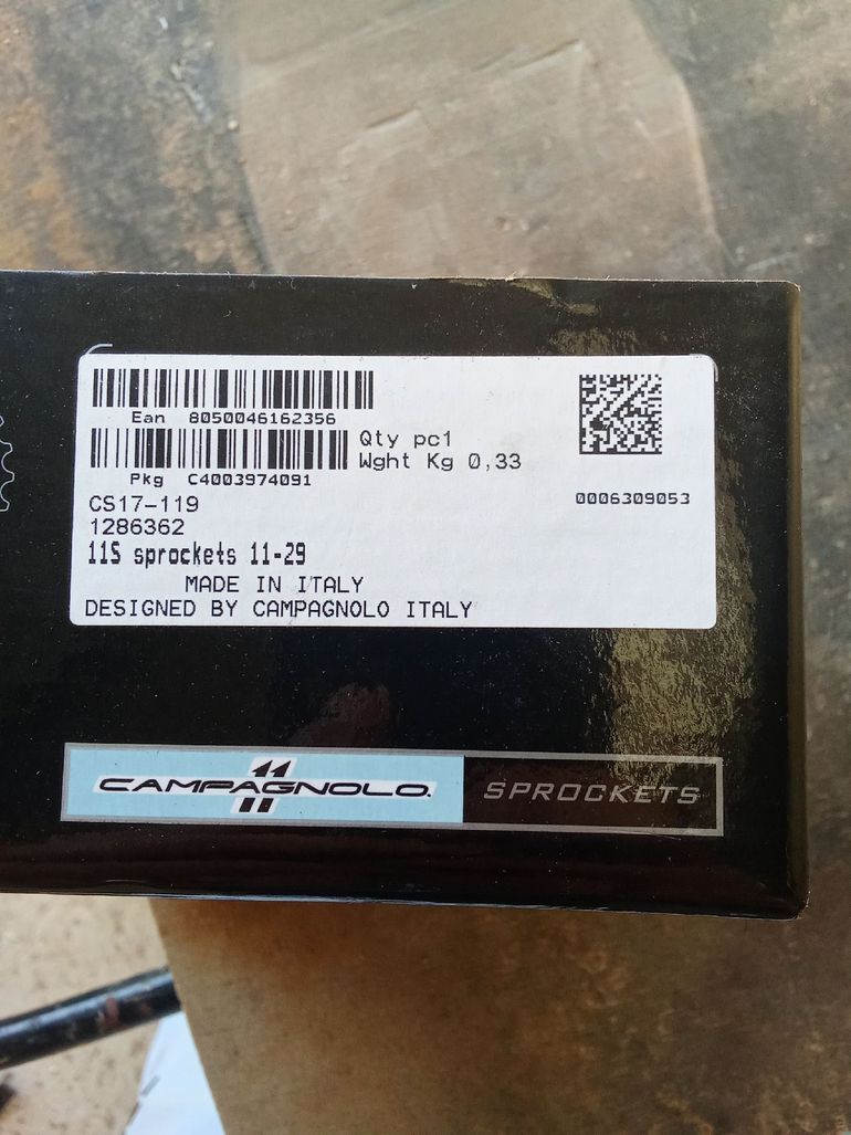 Used Campagnolo K7 11/29 Sprockets bike — image 2 of 2