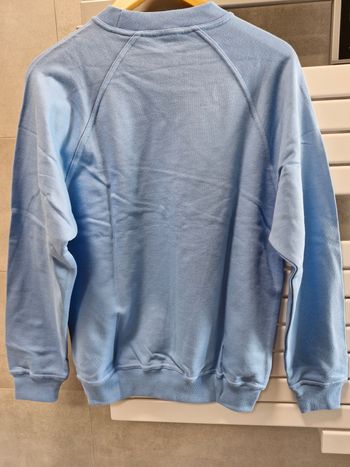 Used La Calaisienne Pull à col rond bleu clair en coton bike — image 8 of 11