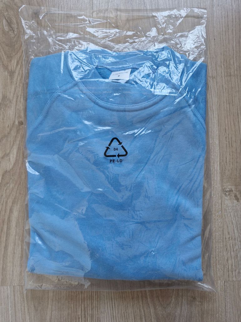 Used La Calaisienne Pull à col rond bleu clair en coton bike — image 10 of 11