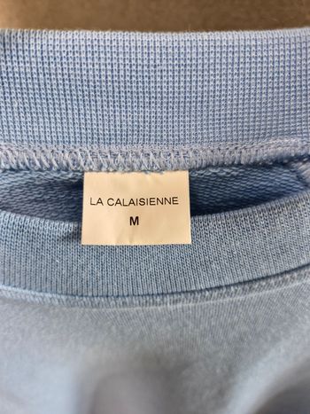 Used La Calaisienne Pull à col rond bleu clair en coton bike — image 5 of 11