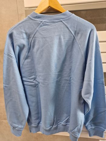 Used La Calaisienne Pull à col rond bleu clair en coton bike — image 7 of 9