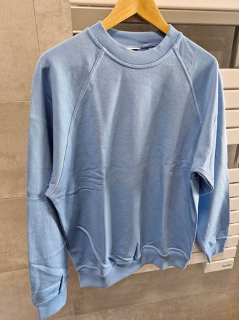 Used La Calaisienne Pull à col rond bleu clair en coton bike — image 1 of 9