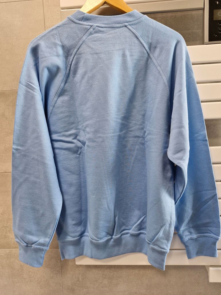 Used La Calaisienne Pull à col rond bleu clair en coton bike — image 6 of 9