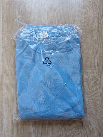Used La Calaisienne Pull à col rond bleu clair en coton bike — image 8 of 9