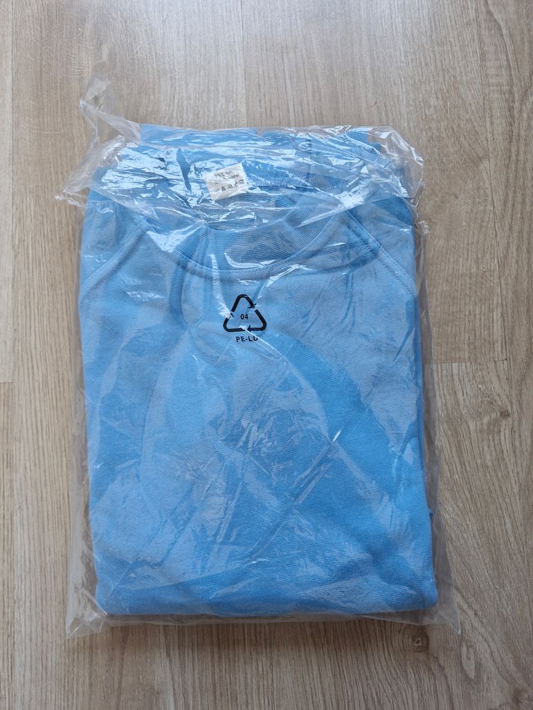 Used La Calaisienne Pull à col rond bleu clair en coton bike — image 8 of 9