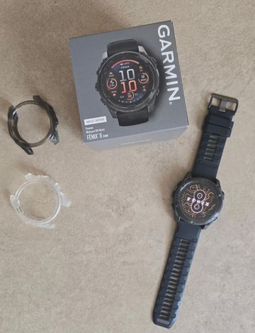 Used Garmin Fenix 8 51mm AMOLED Sapphire Titanium Electronics