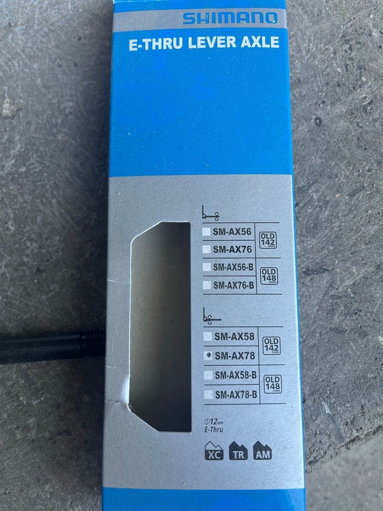 Used Shimano E-THRU Rear Axle 12x142mm 2018 bike — image 1 of 2