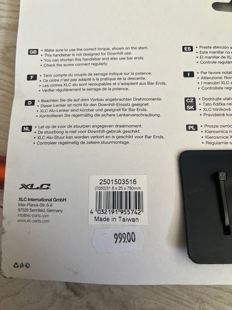 Used Xlc Pro Ride HB-M16 Handlebar 2017 bike — image 2 of 2
