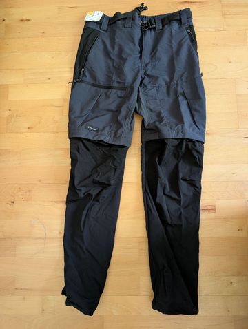 Used Decathlon Simond MT500 2-in-1 Zip-Off Hiking Pants Outdoor Clothing
