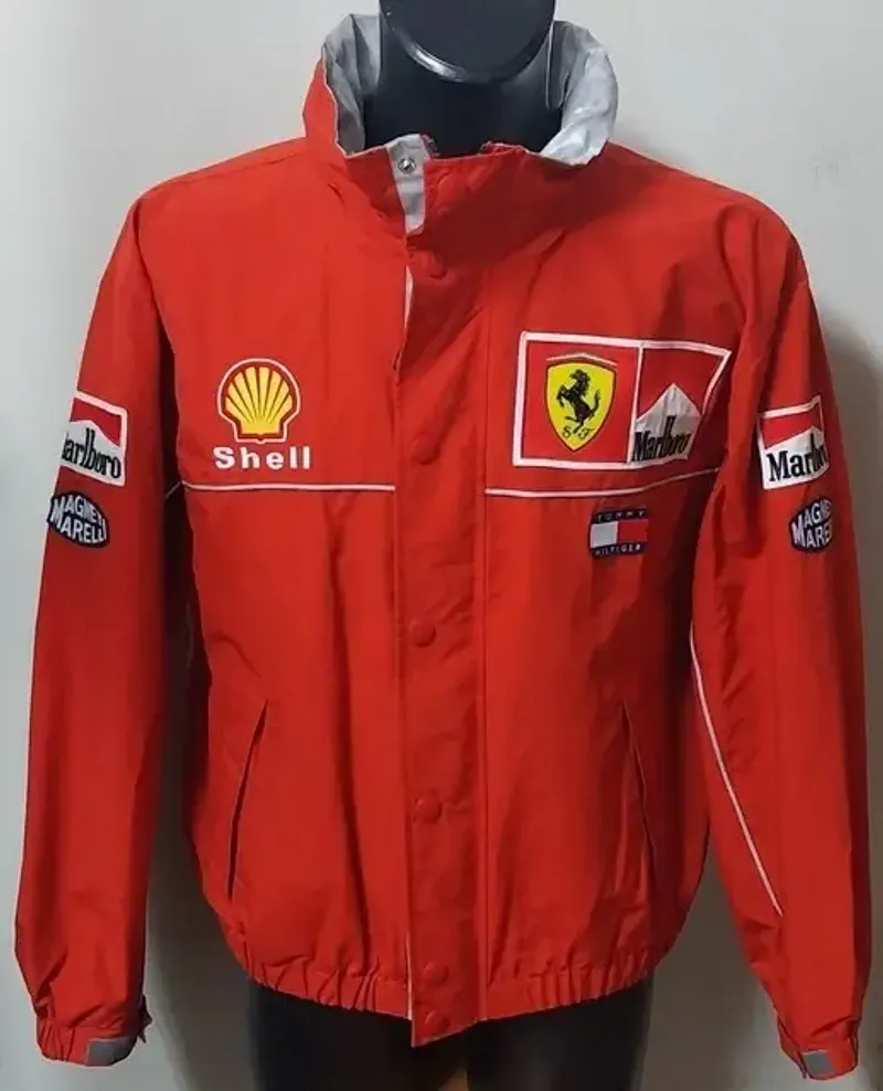 Used Tommy Hilfiger GIACCA FERRARI WATER PROF SHELL TG. 48/LARGE Ballsport Clothing