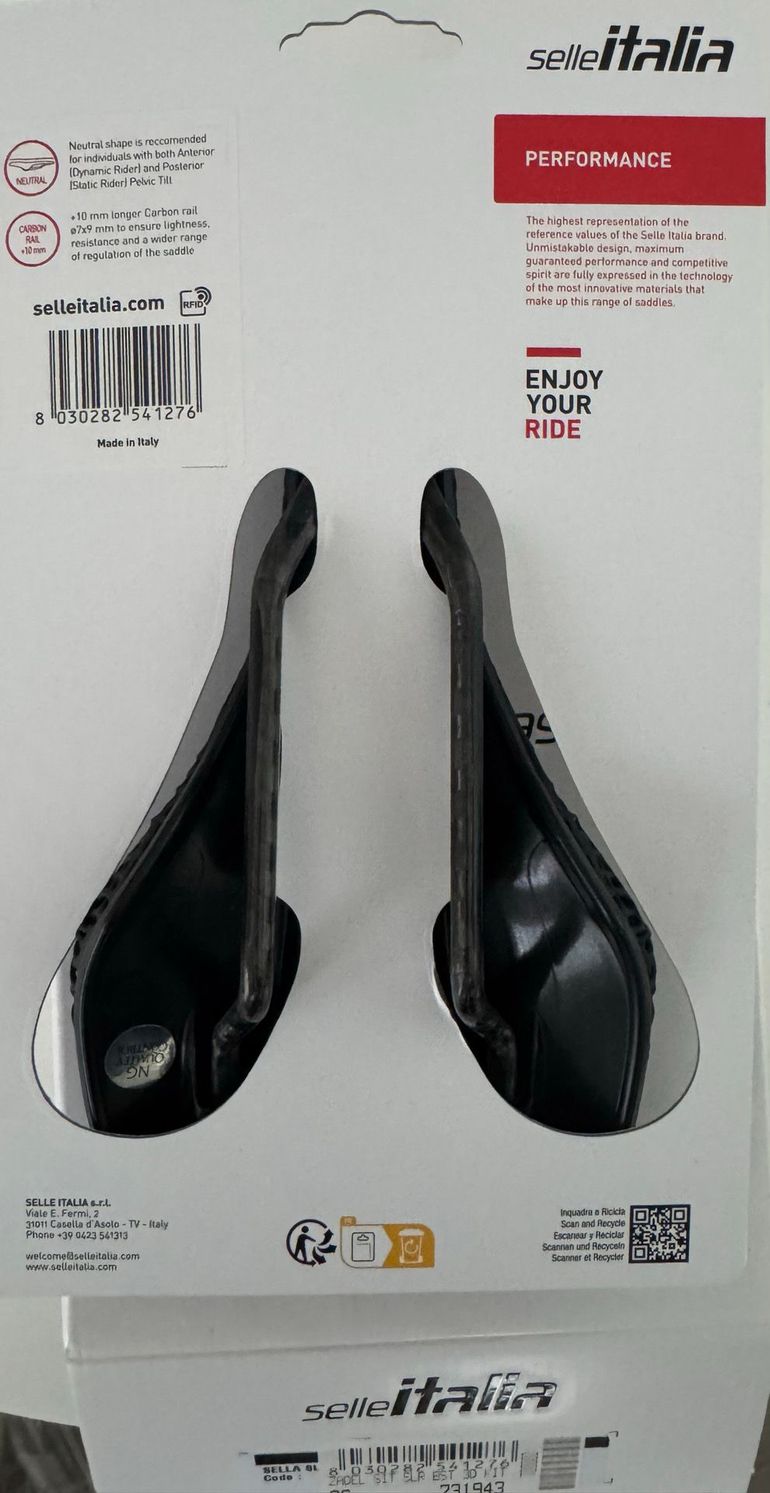 Used Selle Italia SLR BOOST 3D KIT CARBONIO SUPERFLOW bike — image 2 of 2