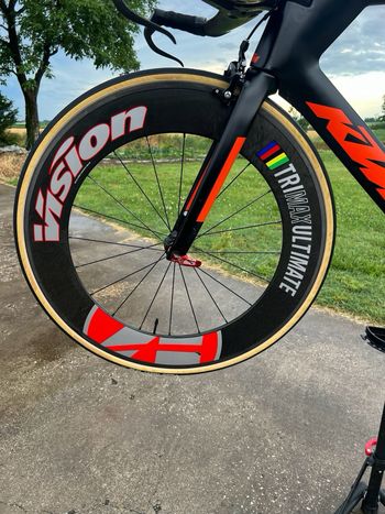 Used Vision Trimax Ultimate Carbon Tubular Wheelset 2020 bike — image 7 of 7